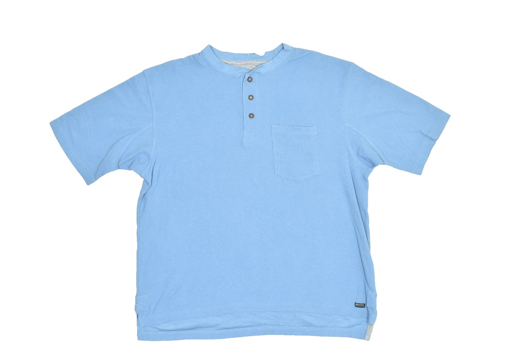 NEW Smith's Workwear Men's Mini-Thermal Henley Pullover 3XL Chambray NWT